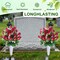 Christmas Artificial Cemetery Flowers for Grave – Rose Pink Memorial Bouquet with Vase for Headstone and Tombstone Decorations